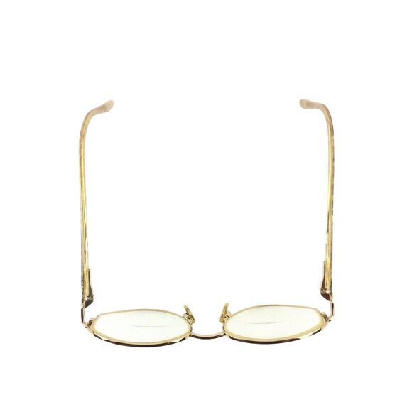 Luxottica 2518 Eyeglass Frames Goldtone Brown Made In Italy 52 17 130 - Picture 2 of 9